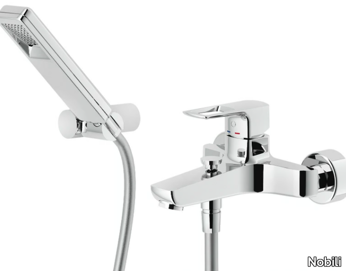 ACQUAVIVA - Wall-mounted bathtub mixer with hand shower _ Nobili