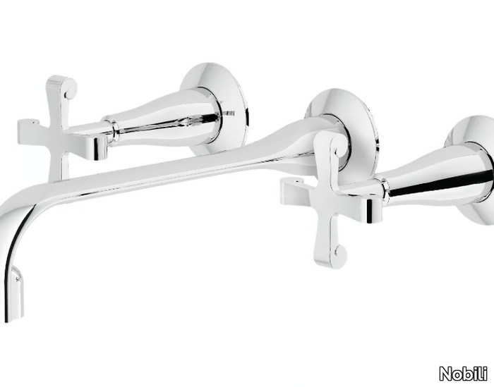 CARLOS PRIMERO - 3 hole wall-mounted washbasin tap _ Nobili