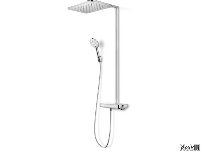 PLAIN - Wall-mounted thermostatic shower panel _ Nobili