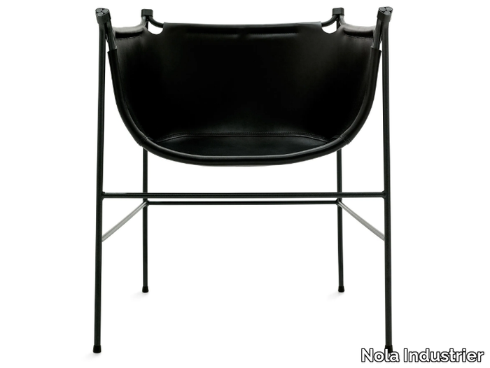 NÄBB - Leather chair with armrests _ Nola Industrier