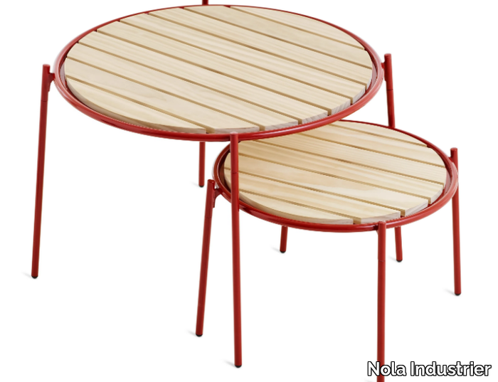 ROCKY - Round steel garden side table _ Nola Industrier