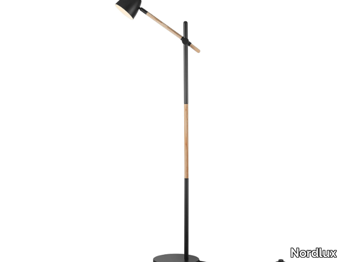 THEO - Adjustable metal and wood floor lamp _ Nordlux