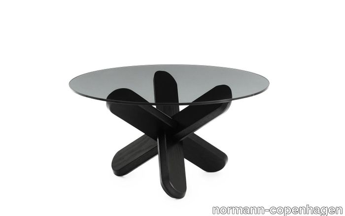 Ding Table Glass/Black