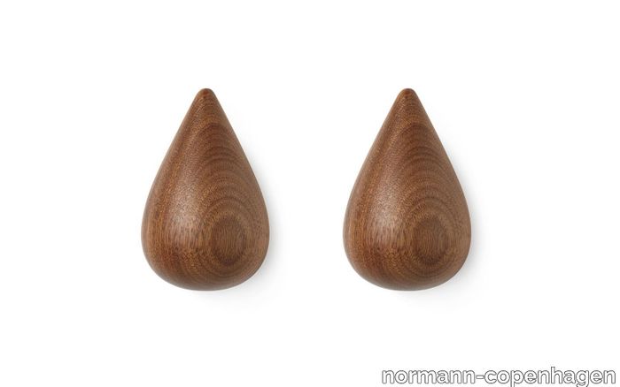 Dropit Hooks Large - 2 pcs Walnut