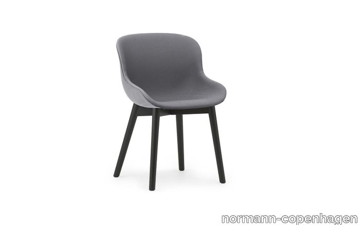 Hyg Chair full upholstery black oak Ultra Leather