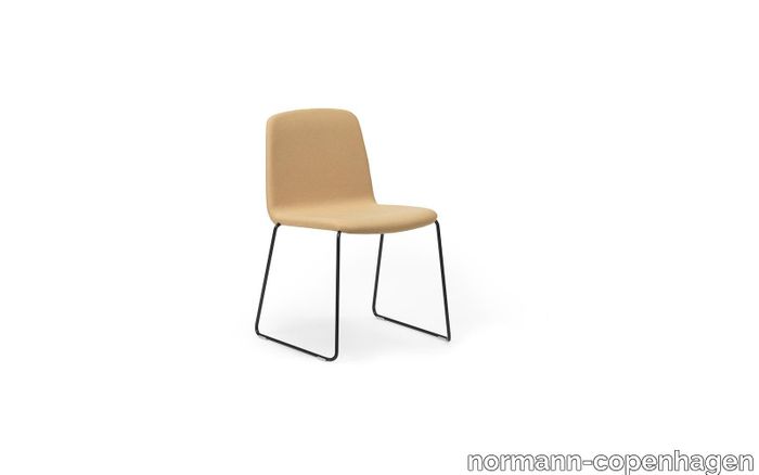 Just Chair Upholstered Black Steel/ Synergy