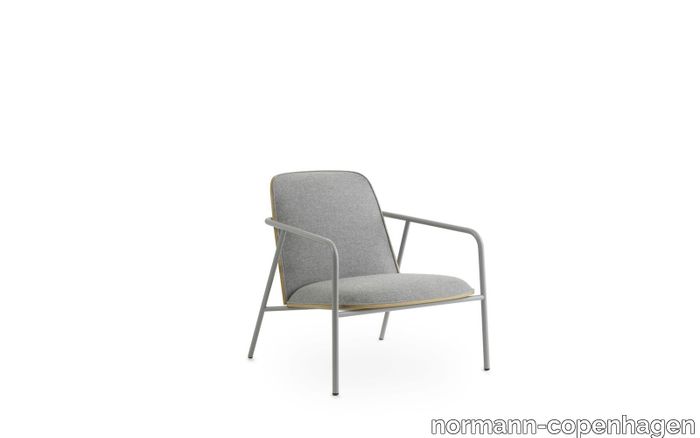 Pad Lounge Chair Low Grey Steel Oak/Synergy