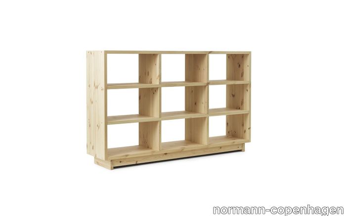 Plank Bookcase High Pine