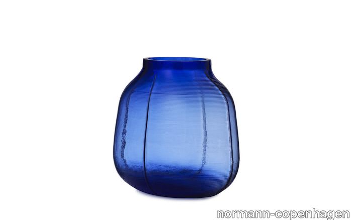 Step Vase H23 cm Blue