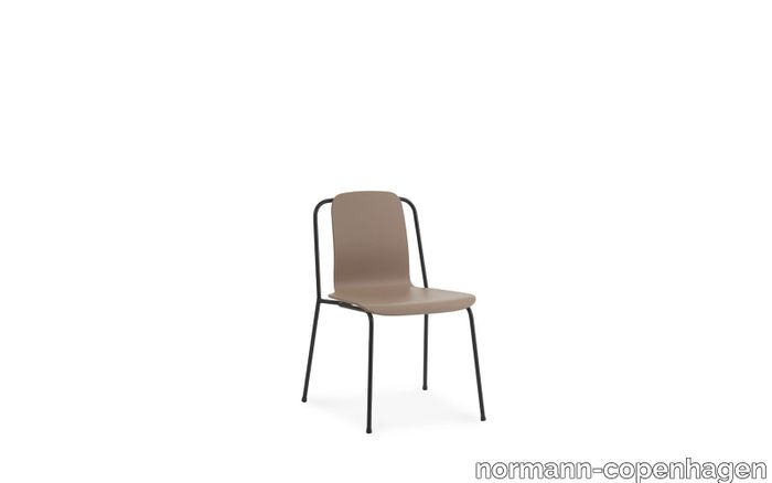 Studio Chair Black Steel Light Grey