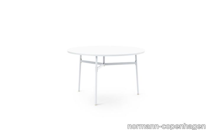 Union Table Ø120 x H74,5 cm. White