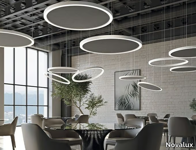 HALOS ACOUSTIC - LED pendant lamp _ Novalux