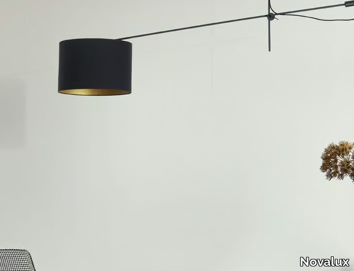 MISS PL - Powder coated steel wall lamp with swing arm _ Novalux