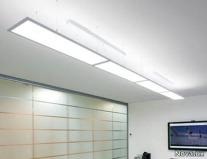 THE PANEL BIEMISSIONE - Powder coated aluminium ceiling lamp / pendant lamp _ Novalux