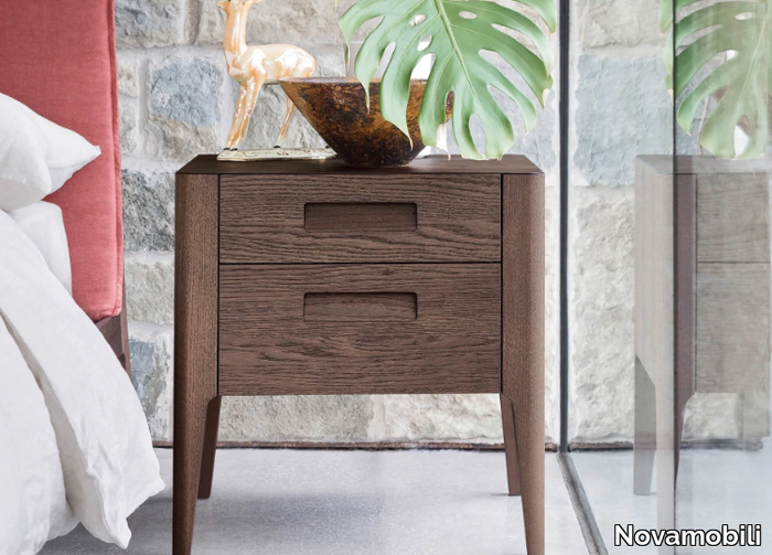 GIOTTO - Bedside table with drawers _ Novamobili