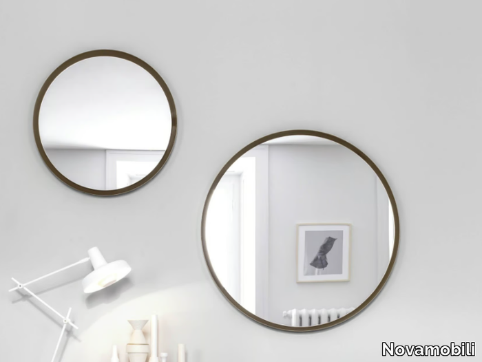 DEEP - Round wall-mounted mirror _ Novamobili