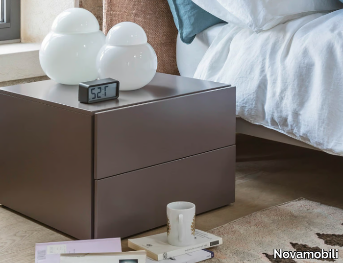 EASY SYSTEM - Bedside table with drawers _ Novamobili