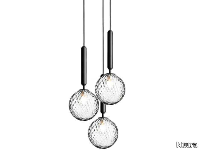 MIIRA 3 OPTIC - Blown glass pendant lamp _ Nuura