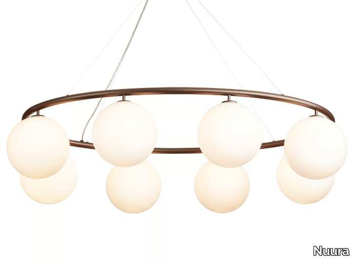 MIIRA 8 OVAL OPAL - LED opal glass pendant lamp _ Nuura