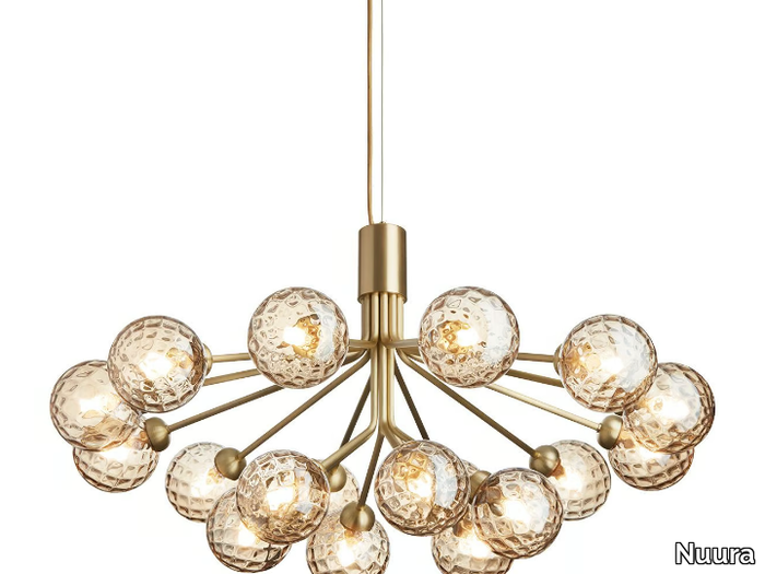 APIALES 18 OPTIC - Blown glass pendant lamp _ Nuura