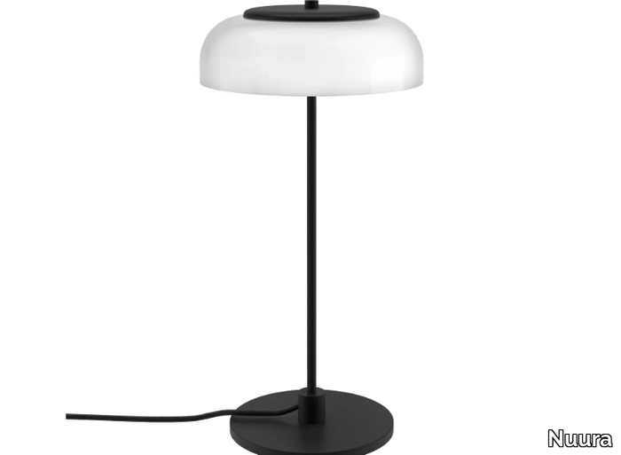 BLOSSI BLACK - LED blown glass table lamp _ Nuura