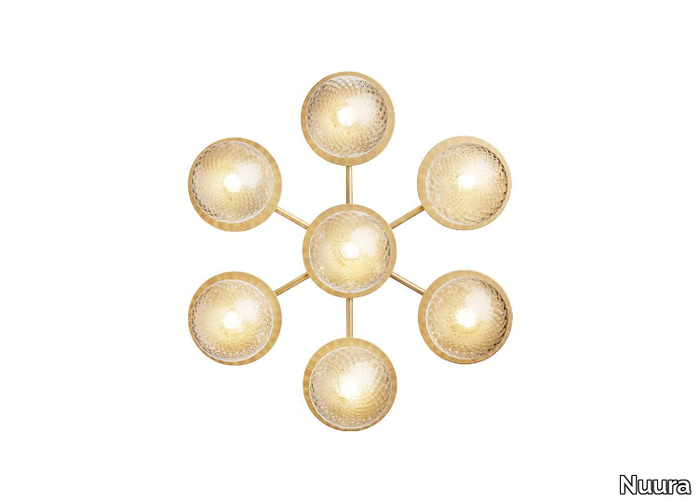 LIILA STAR OPTIC - Painted metal and glass wall lamp / ceiling lamp _ Nuura