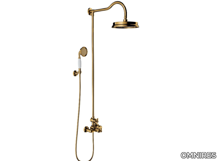 ARMANCE AM5244/6 - Thermostatic shower panel with overhead shower and hand shower _ OMNIRES