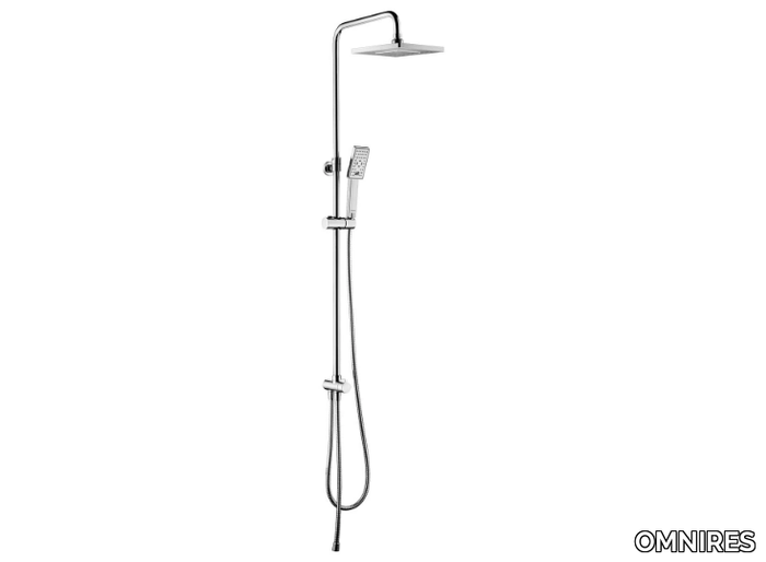 JIMJIM SYSJIMJIM - Wall-mounted shower panel with overhead shower and hand shower _ OMNIRES