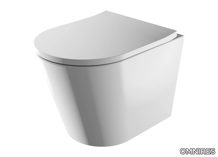 TAMPA TAMPAMW - Wall-hung rimless ceramic toilet _ OMNIRES