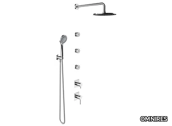 Y SYSY30X - Shower set with hand shower and overhead shower _ OMNIRES