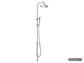 Y SYSY - Wall-mounted shower panel with overhead shower and hand shower _ OMNIRES