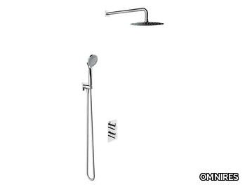 Y SYSYT01X - Thermostatic shower set with hand shower and overhead shower _ OMNIRES