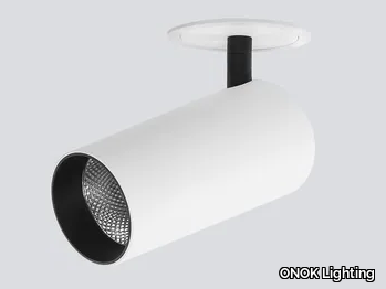 FOCUS 80 - LED semi-inset adjustable spotlight _ ONOK Lighting