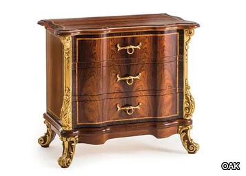 MG6716 - Rosewood bedside table with drawers _ OAK