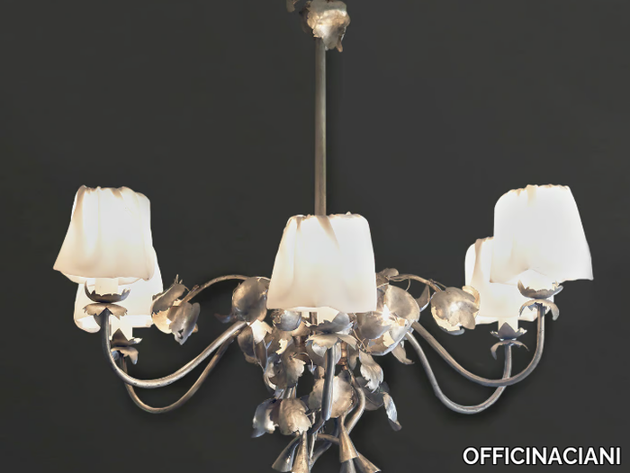 EDRA - Handmade wrought iron chandelier _ OFFICINACIANI