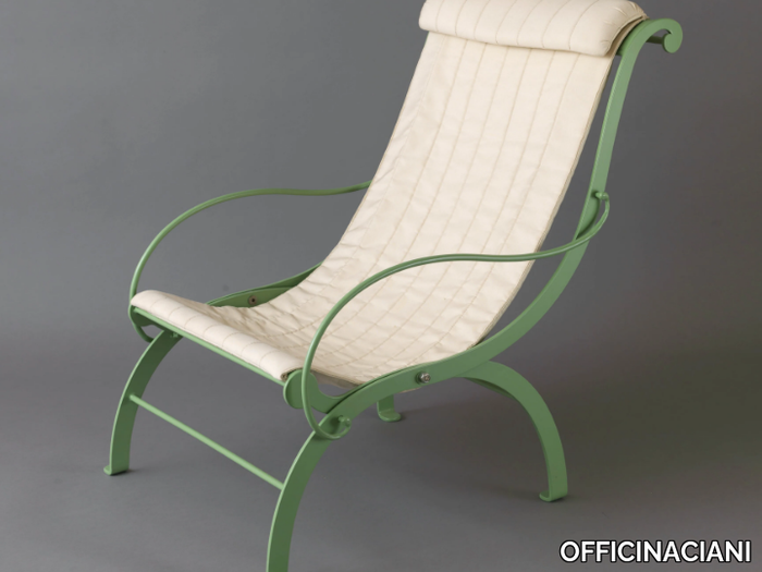 RIVIERA - Stainless steel garden armchair with armrests _ OFFICINACIANI