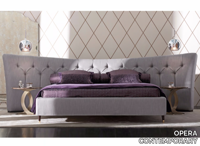 BUTTERFLY - Double bed with tufted headboard _ OPERA CONTEMPORARY