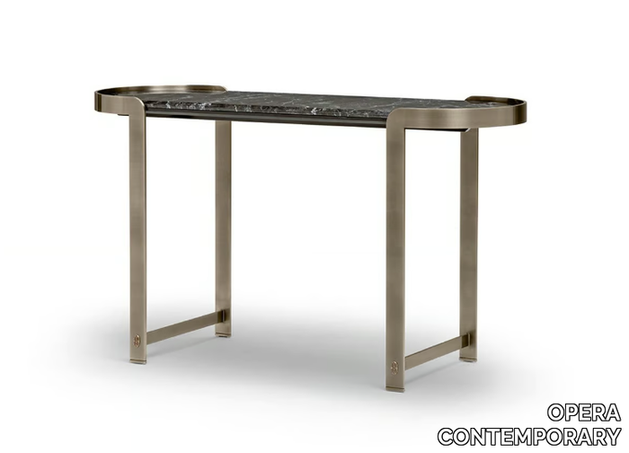 FANNY - Metal and marble console table _ OPERA CONTEMPORARY