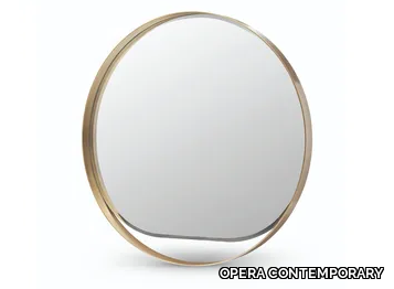 GYSELLE - Round wall-mounted framed mirror _ OPERA CONTEMPORARY