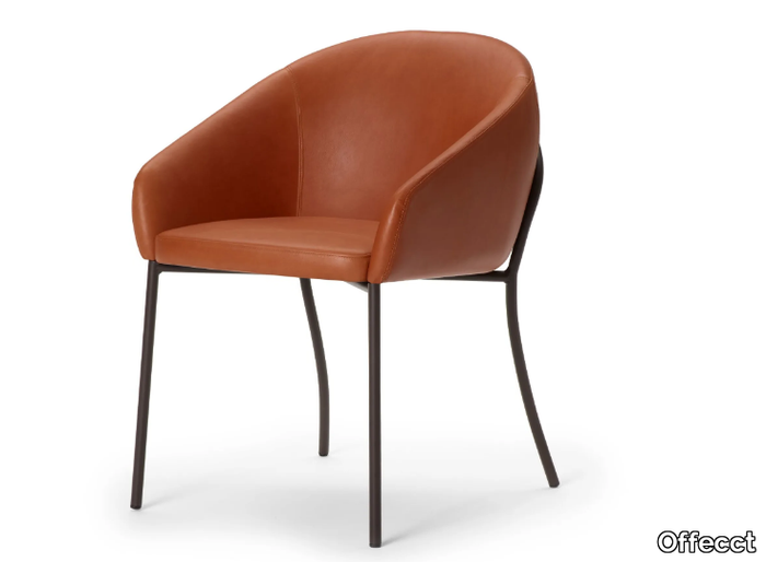 CONSIST - Upholstered leather chair _ Offecct