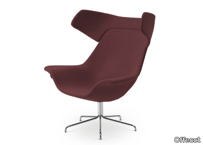 OYSTER HIGH - Easy chair with floor plate _ Offecct