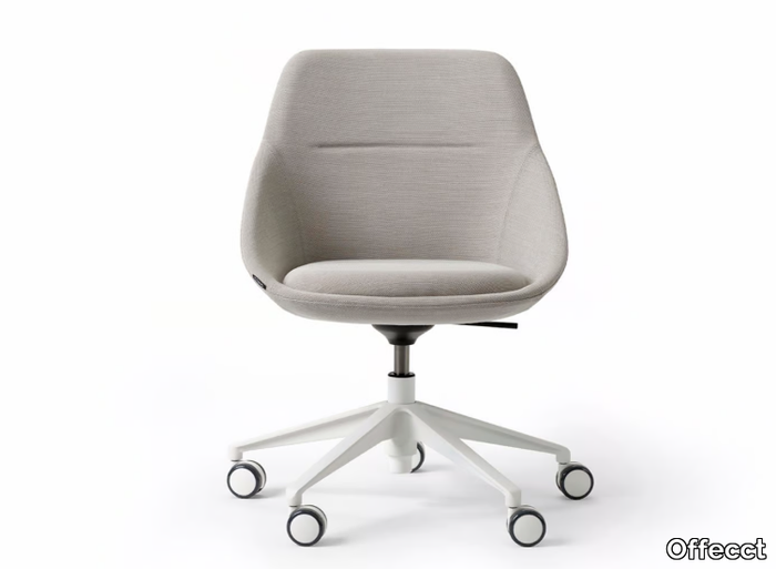 EZY LOW - Fabric office chair with castors with 5-Spoke base _ Offecct