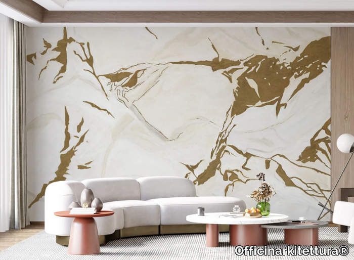 CALACATTA GOLD - Indoor Kerlite® wall tiles _ Officinarkitettura®