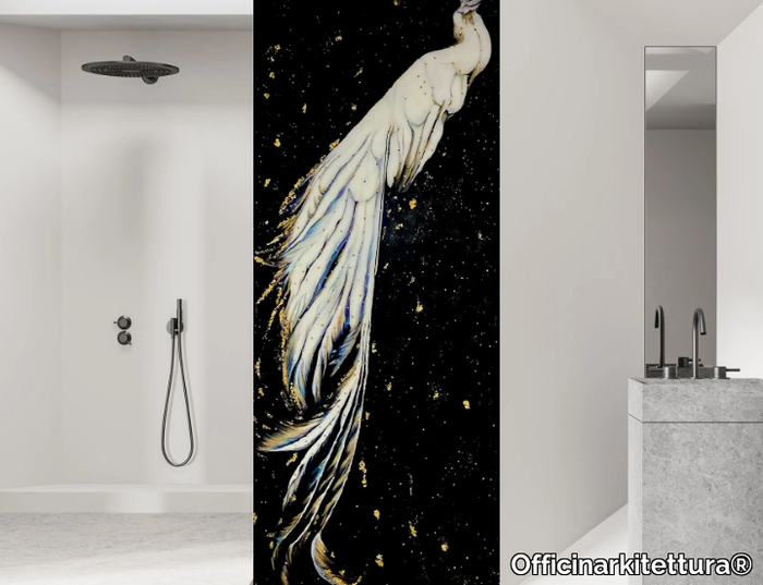 PEACOCK IN SPACE - Indoor Kerlite® wall tiles _ Officinarkitettura®