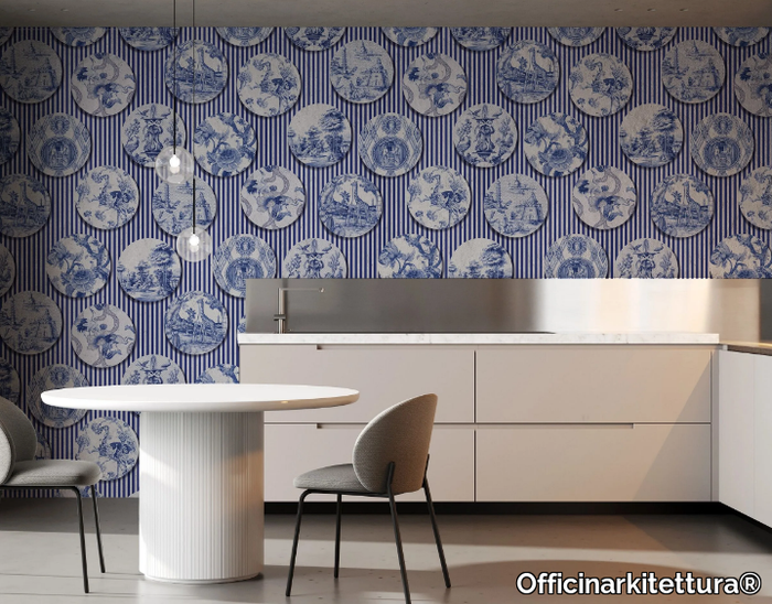 SOUVENIRS DE VOYAGE BLU - Wall tiles / wallpaper _ Officinarkitettura®