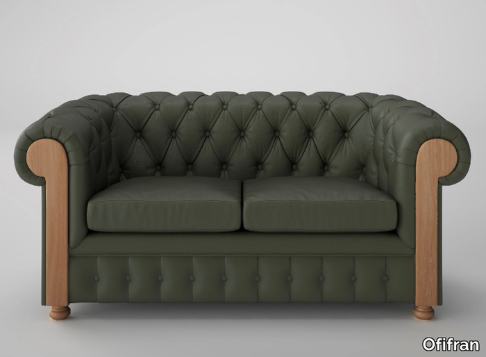 ART&MOBLE - 2 seater tufted leather sofa _ Ofifran