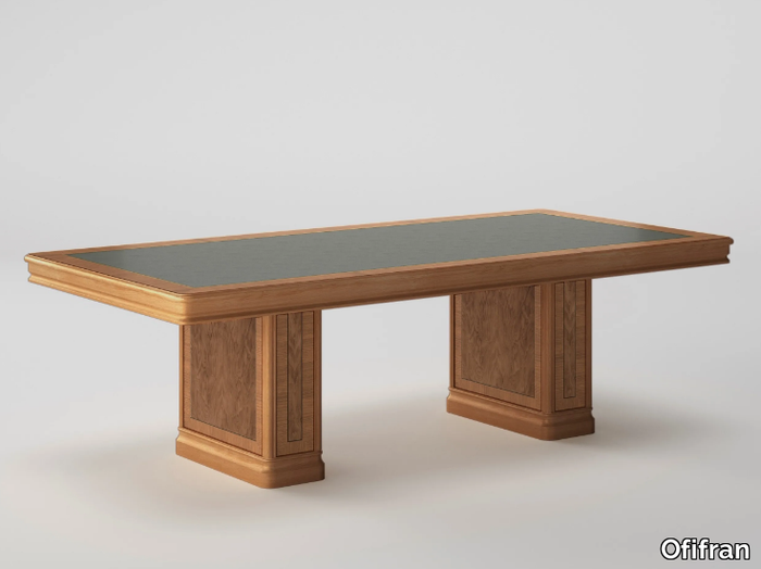 ART&MOBLE - Rectangular wood veneer meeting table _ Ofifran