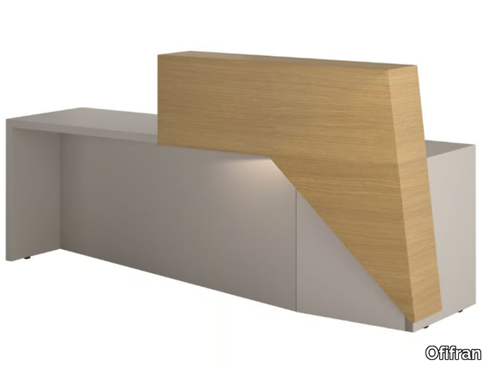 NIU - Reception desk with Built-In Lights _ Ofifran