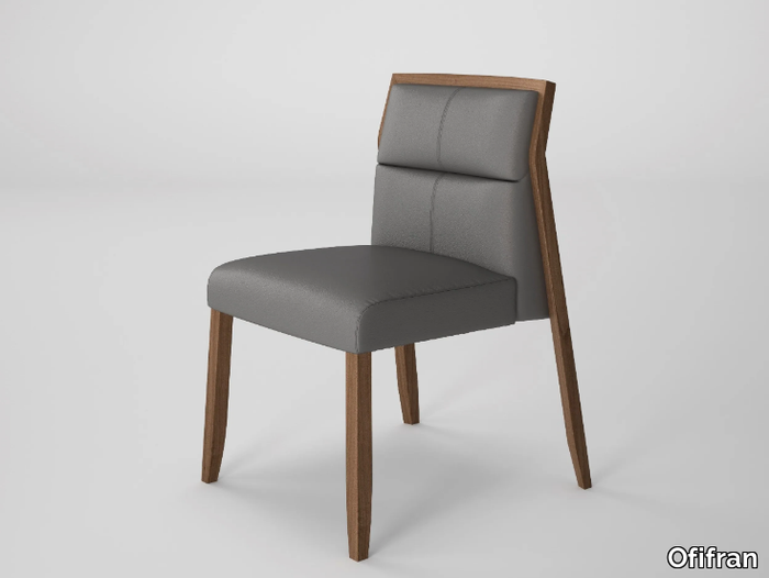 SQUARE - Upholstered leather office chair _ Ofifran