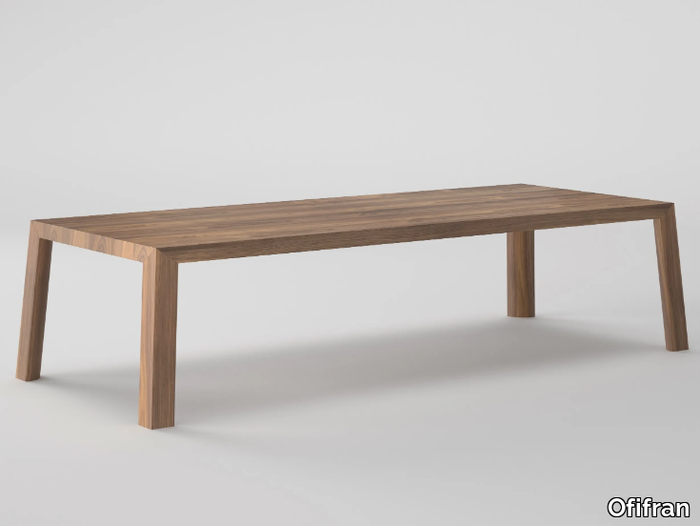 TOLA - Wooden meeting table with cable management _ Ofifran